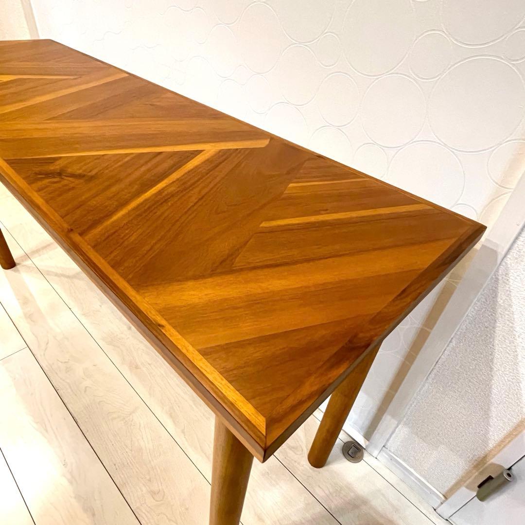 【極美品】弘益 ヘント 天然木 ダイニングテーブル サイドテーブル 北欧風