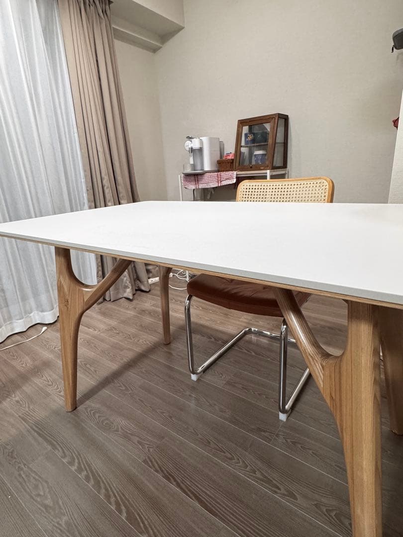 MUTUKI ダイニングテーブル140cm 北欧風　セラミック天板　2人4人