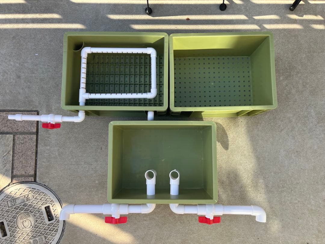 水中ポンプお任せ濾過材付きフルセット 水槽池用濾過器フィルター到着すぐ使える状態