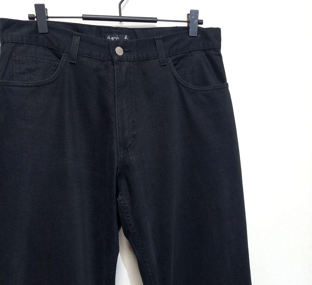 W83cm 90s フランス製 アニエスベーオム コットンツイル パンツ 42