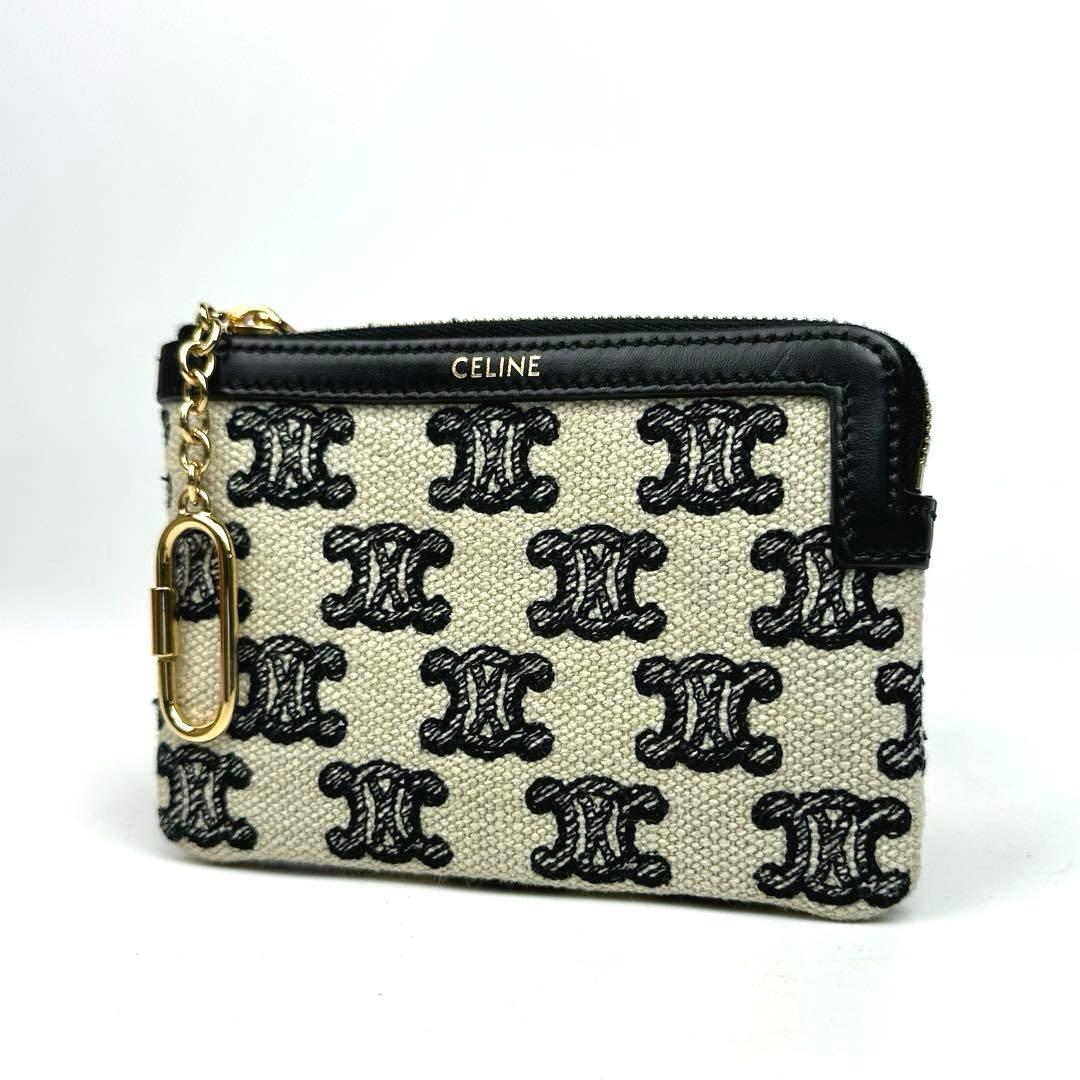 専用■セリーヌ トリオンフ &カードポーチ キーチェーン キャンバス