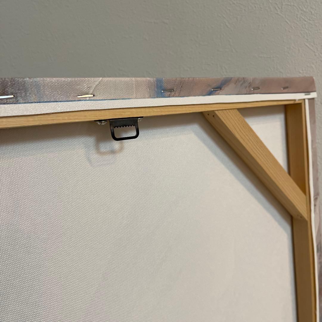 北欧 インテリア　キャンバス　アート　花　ホテル モダン　抽象　ブルー