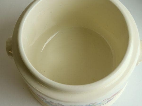 120■フランスアンティーク Sarrguemines▼ボンボニエール 小物入れ