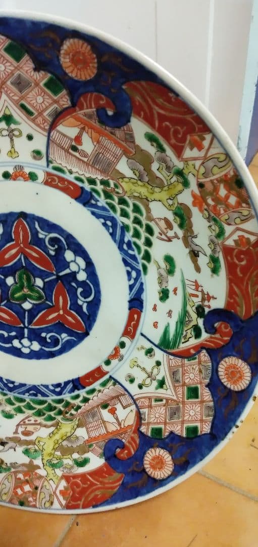 古伊万里の大皿です37センチです