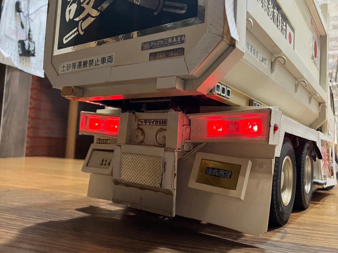 タミヤ1/14 フルオペ Rc ムネトラ スーパーグレード 深底ダンプ デコトラ