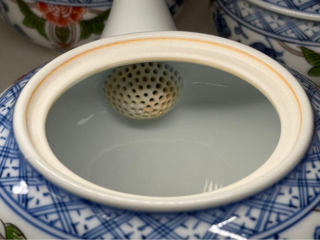 茶道具 源右衛門茶器揃 急須 湯呑茶碗5客 茶器