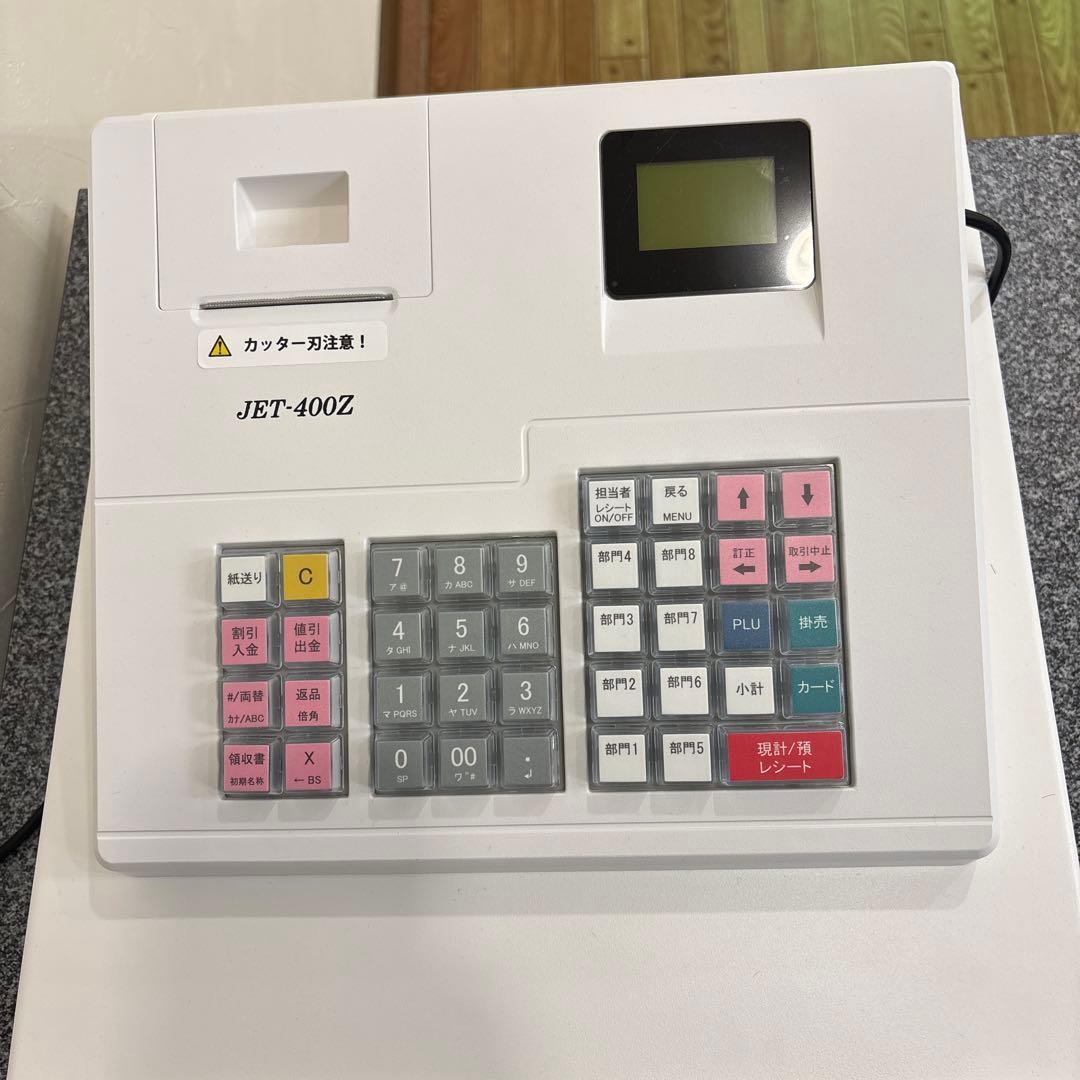 CLOVER レジスター　JET-400Z サーマルロール紙4巻付き