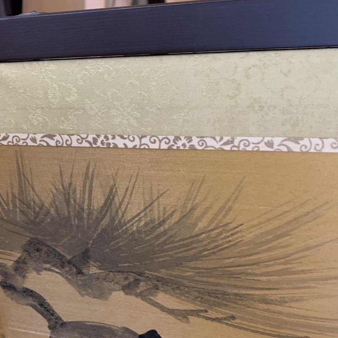 屏風　鶴　祝事　和室　松　鷹　松竹梅和風インテリア　壁掛け　畳　タペストリー