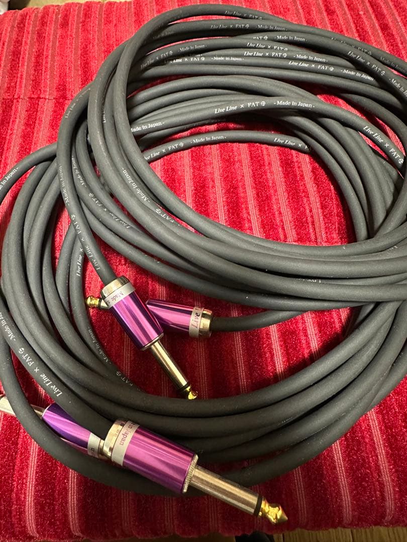 【超美品】FAT × LiveLine シールド 5m ×2本 S-S