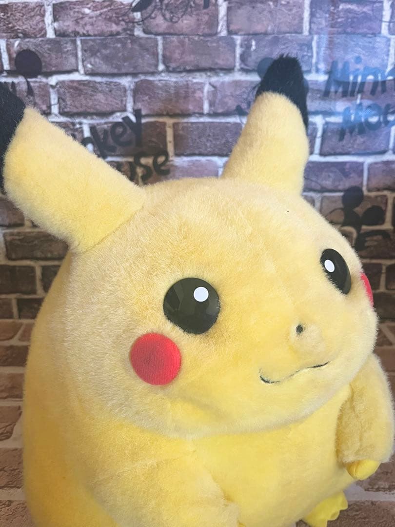 希少 ポケモン 明治 カール懸賞当選品　ピカチュウおしゃべり貯金箱　等身大