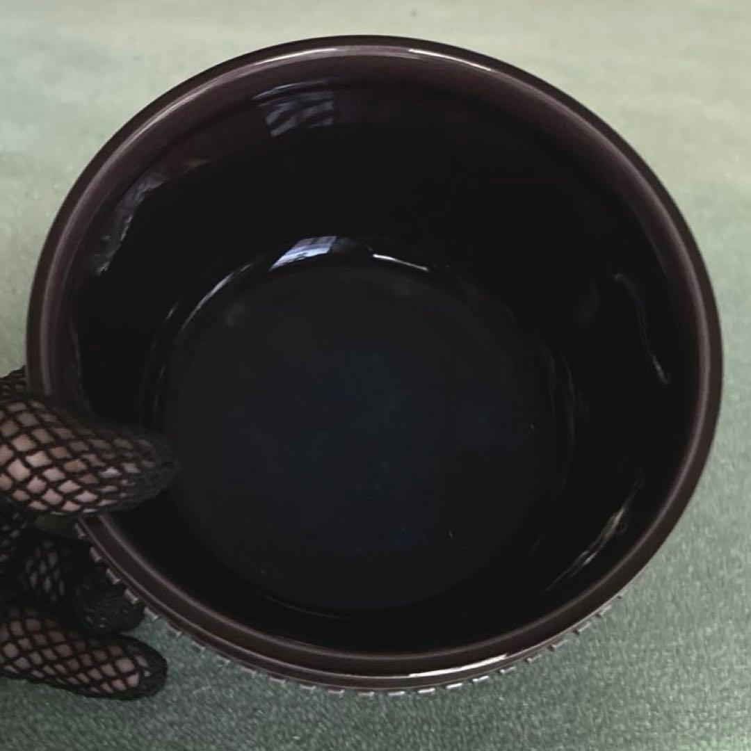 美品✨【茶道具】紫交趾　鋲紋　建水✨中村翠嵐✨ 御物袋【紫縮緬】共箱　外箱　歴栞