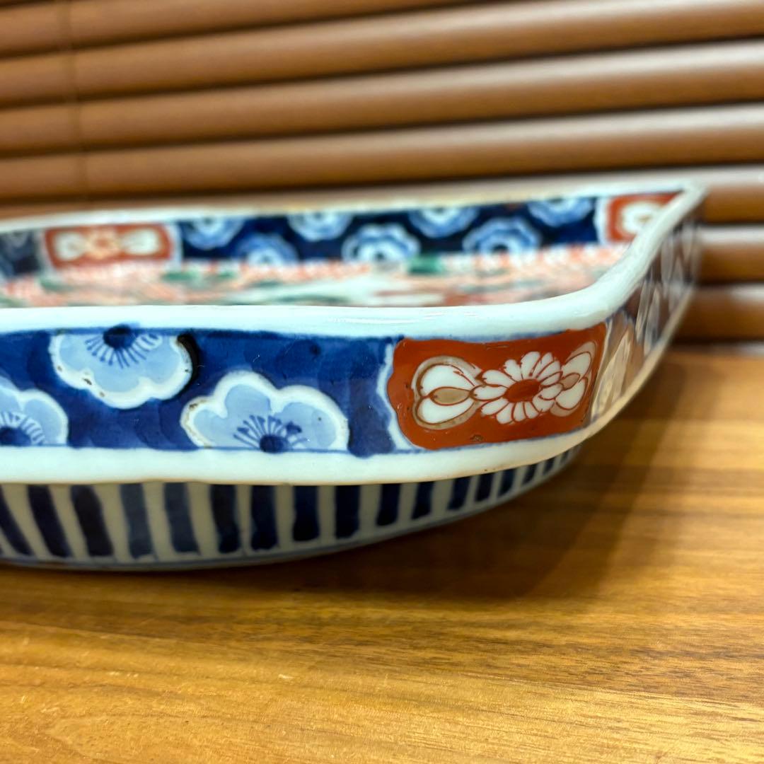 江戸時代　古伊万里　鍋島　赤絵　皿