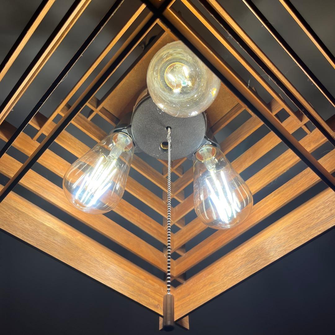 和風照明　シーリングライト　LED対応　替え用電球3個付き