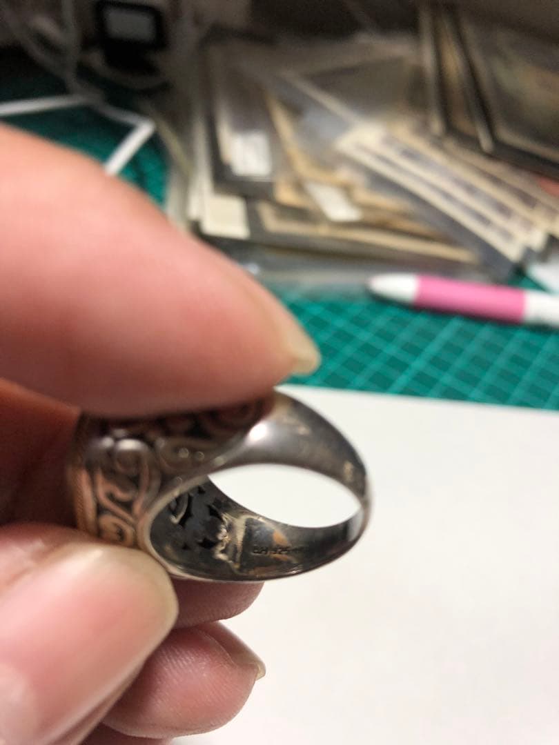 9167 EFFY エフィ　リング　18k 925シルバー　約14-15号