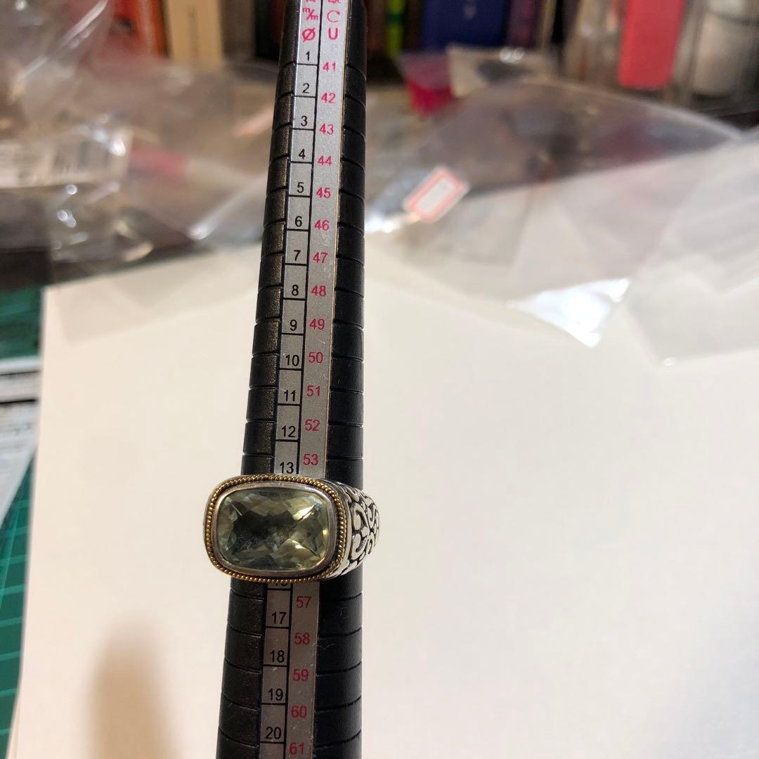 9167 EFFY エフィ　リング　18k 925シルバー　約14-15号