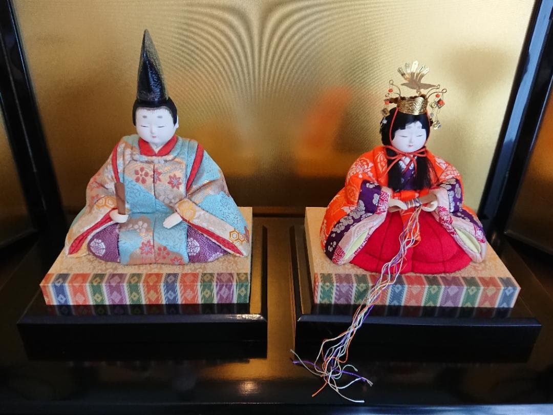 真多呂人形　若葉雛　木目込