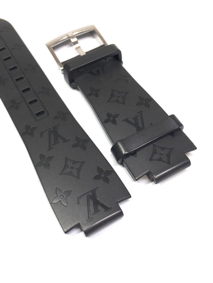 ② ルイヴィトン　タンブール　ベルト　時計　メンズ　ラバー　ベルト