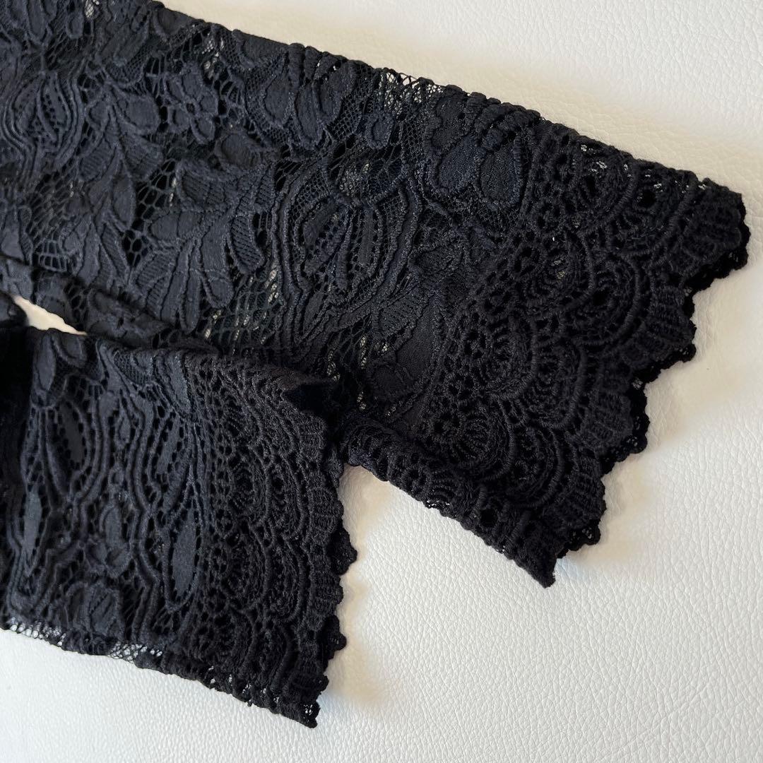 未使用✨ タダシショージ Lace & Crepe Gownドレス 黒