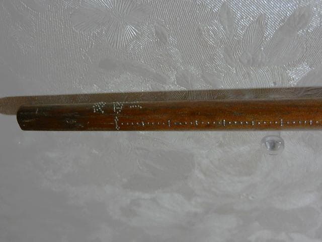 重さの単位が匁（もんめ）貫（かん）の時代の竿秤（さおばかり）