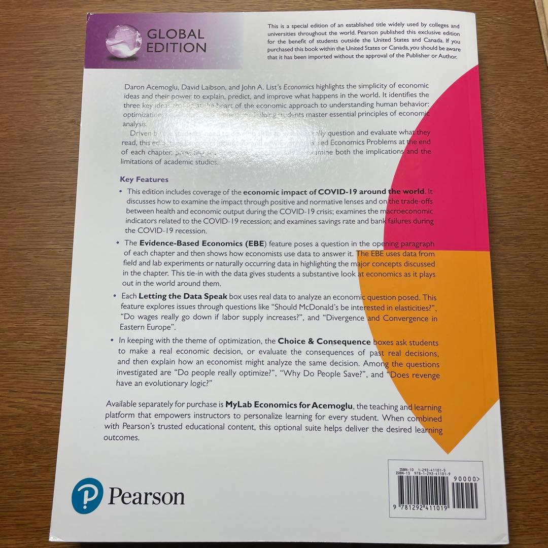 ビジネス・経済 Economics 3E Global Edition