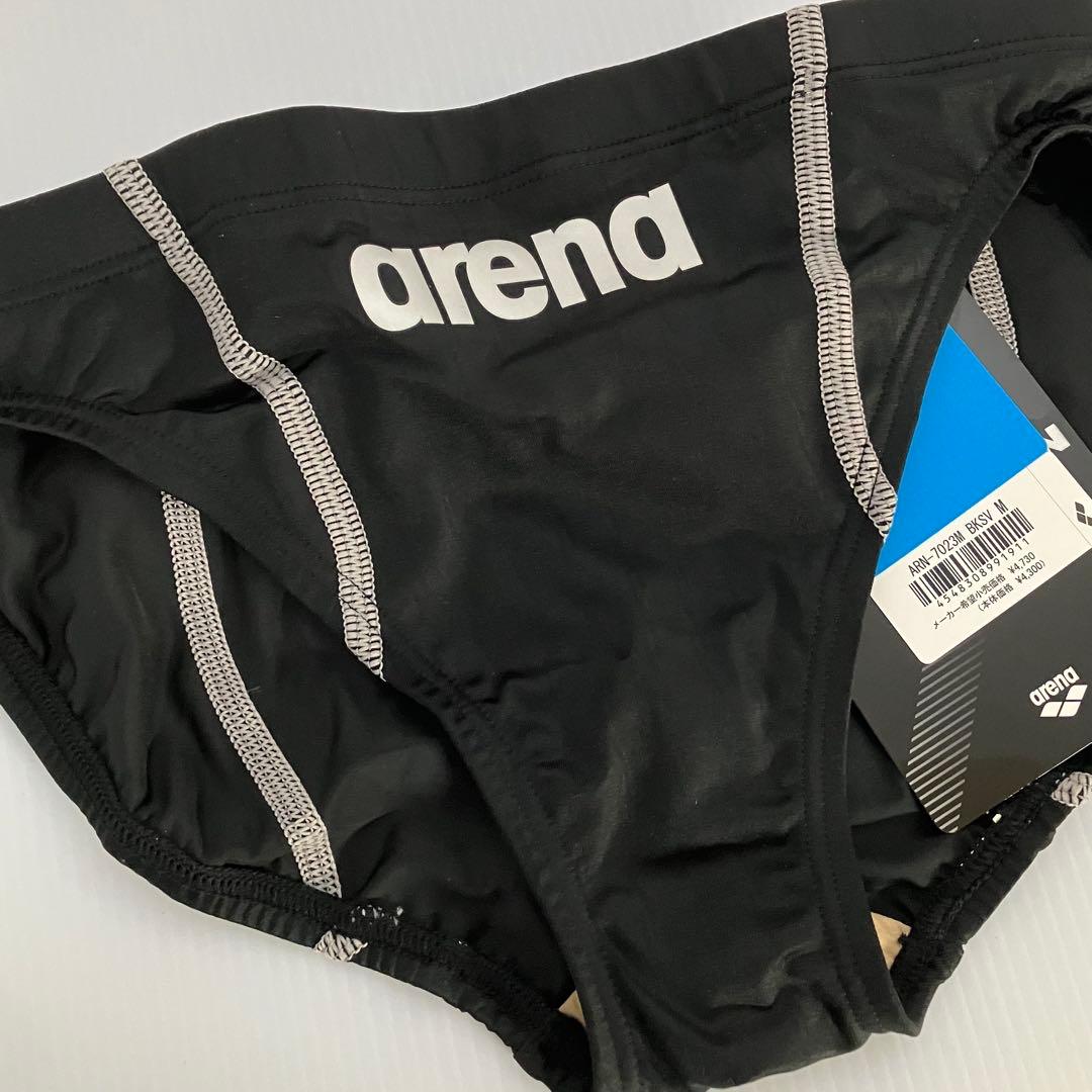 【新品Mサイズ】arena/アリーナ メンズ競泳水着 競パン：BKSV