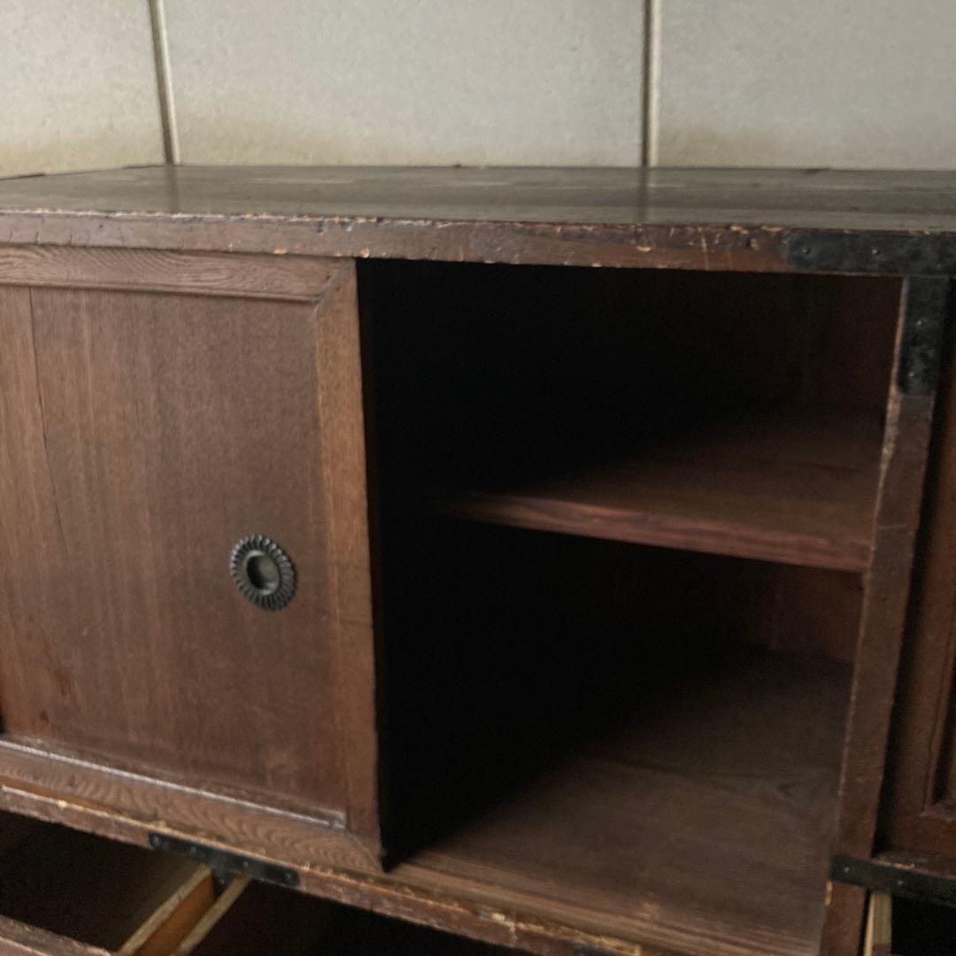 古道具　舟屋箪笥　骨董家具