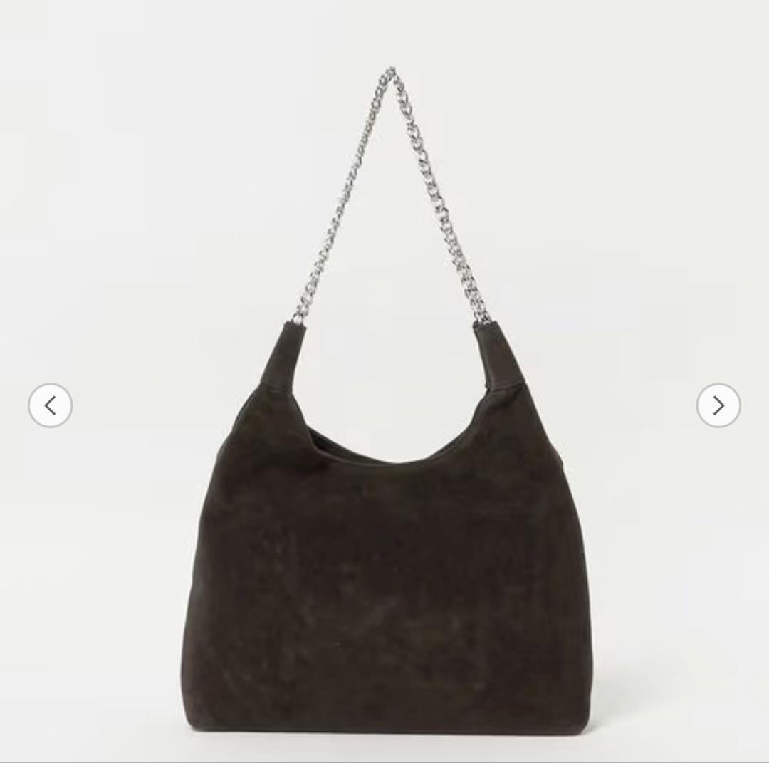 【beauty&youth】スエードライクチェーン　バッグ