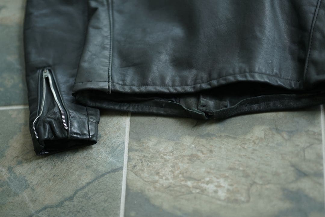 Schott 641 ボアライナー付 シングル ライダースジャケット 36