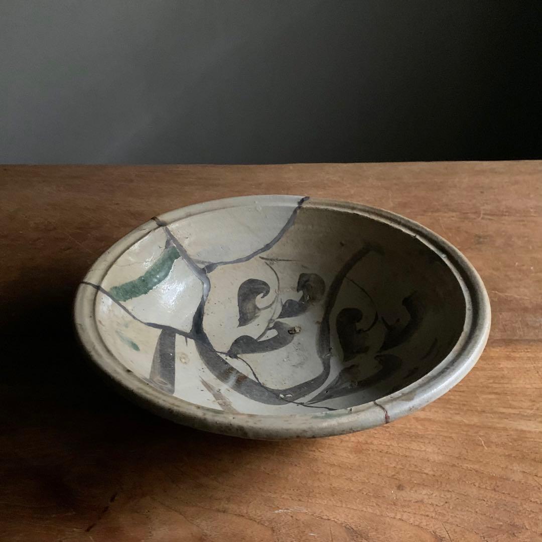 美濃 笠原鉢 江戸初期 古美術 古道具 アンティーク 鉢 陶片