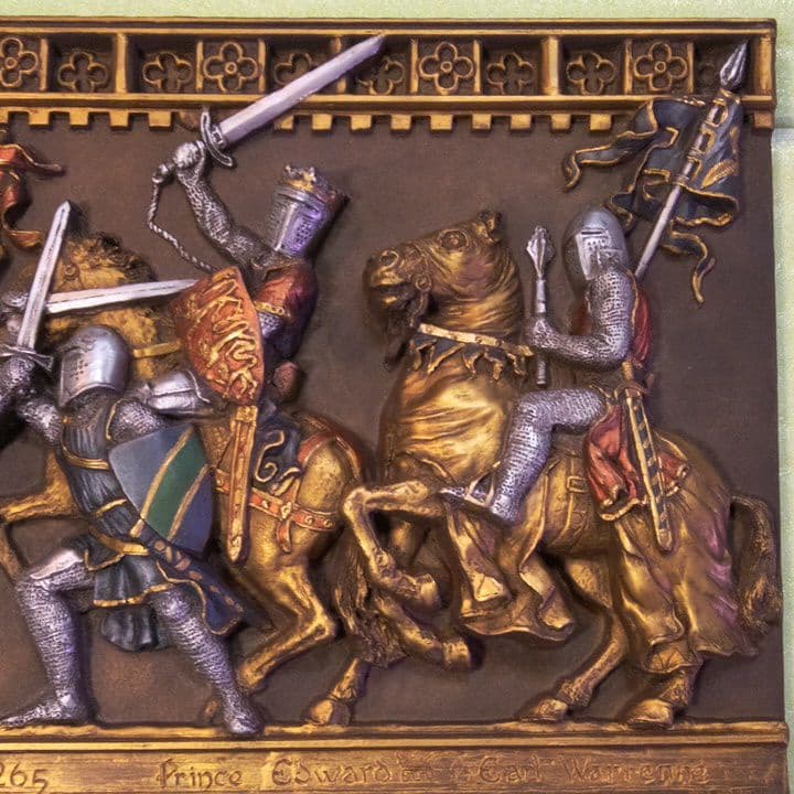 イングランド製の壁掛用彫刻 (陶板)