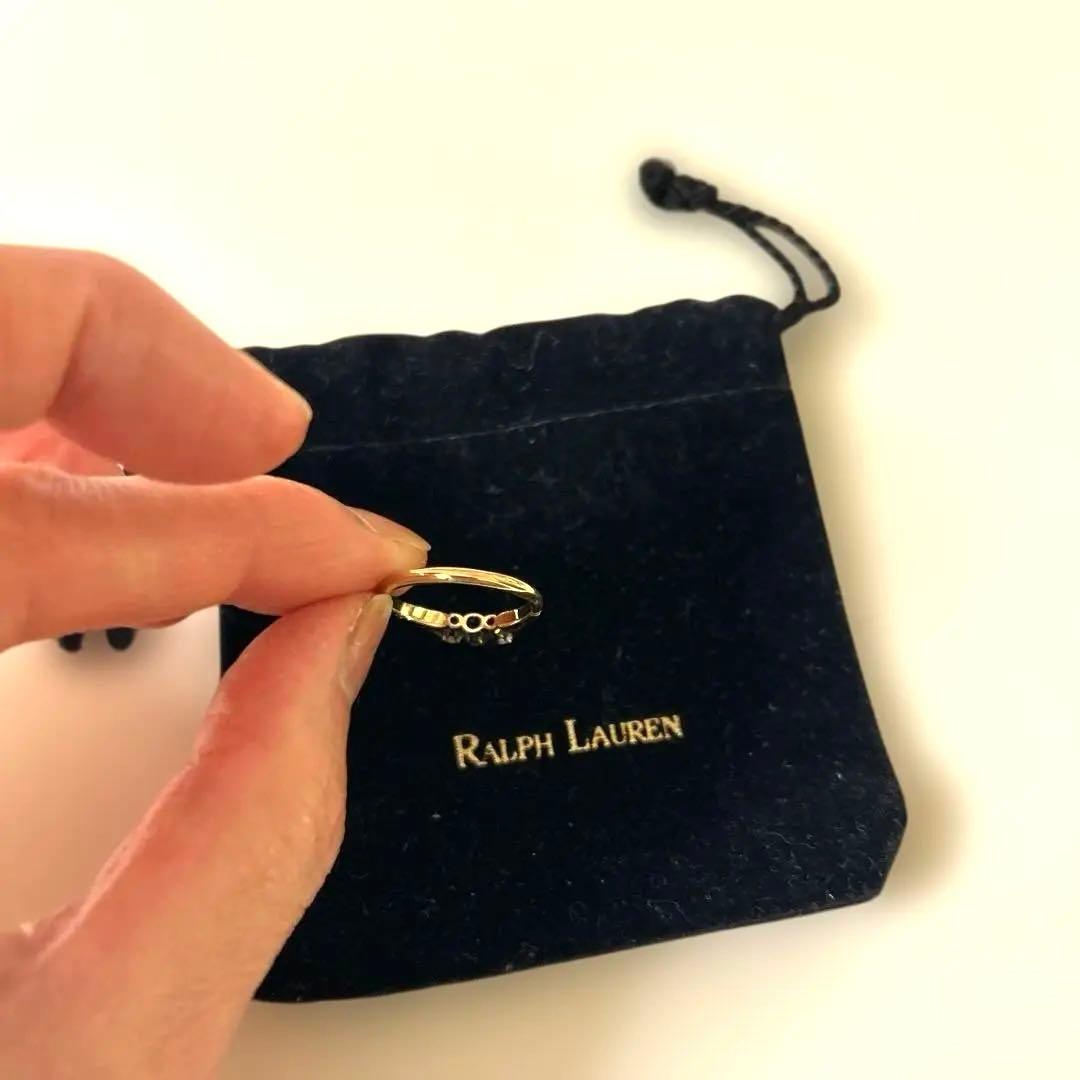 【レア美品】Ralph Lauren ゴールドストーンリング イギリス