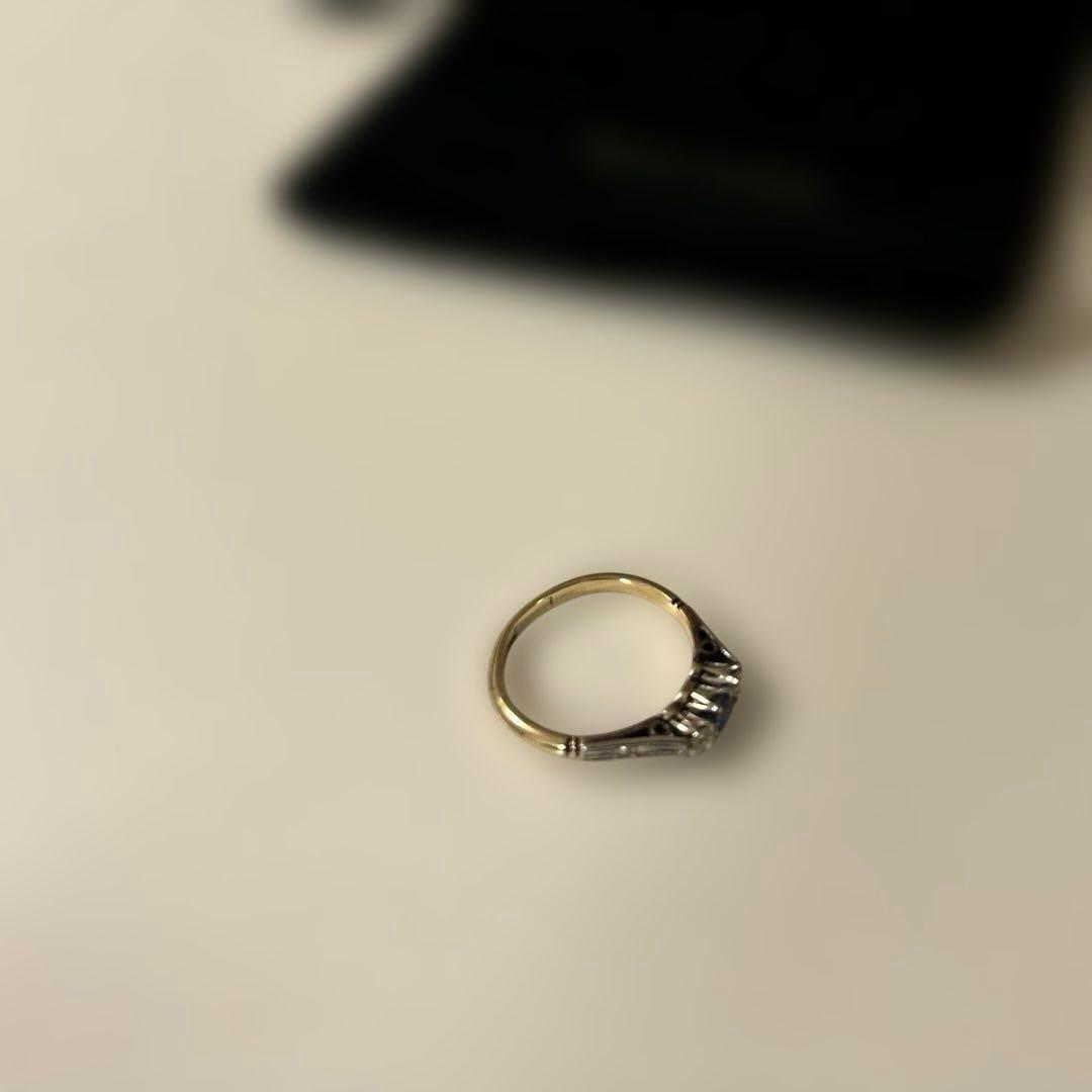 【レア美品】Ralph Lauren ゴールドストーンリング イギリス