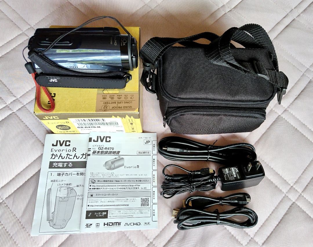 【美品】JVC ビデオカメラ EverioR と 専用バック の セット
