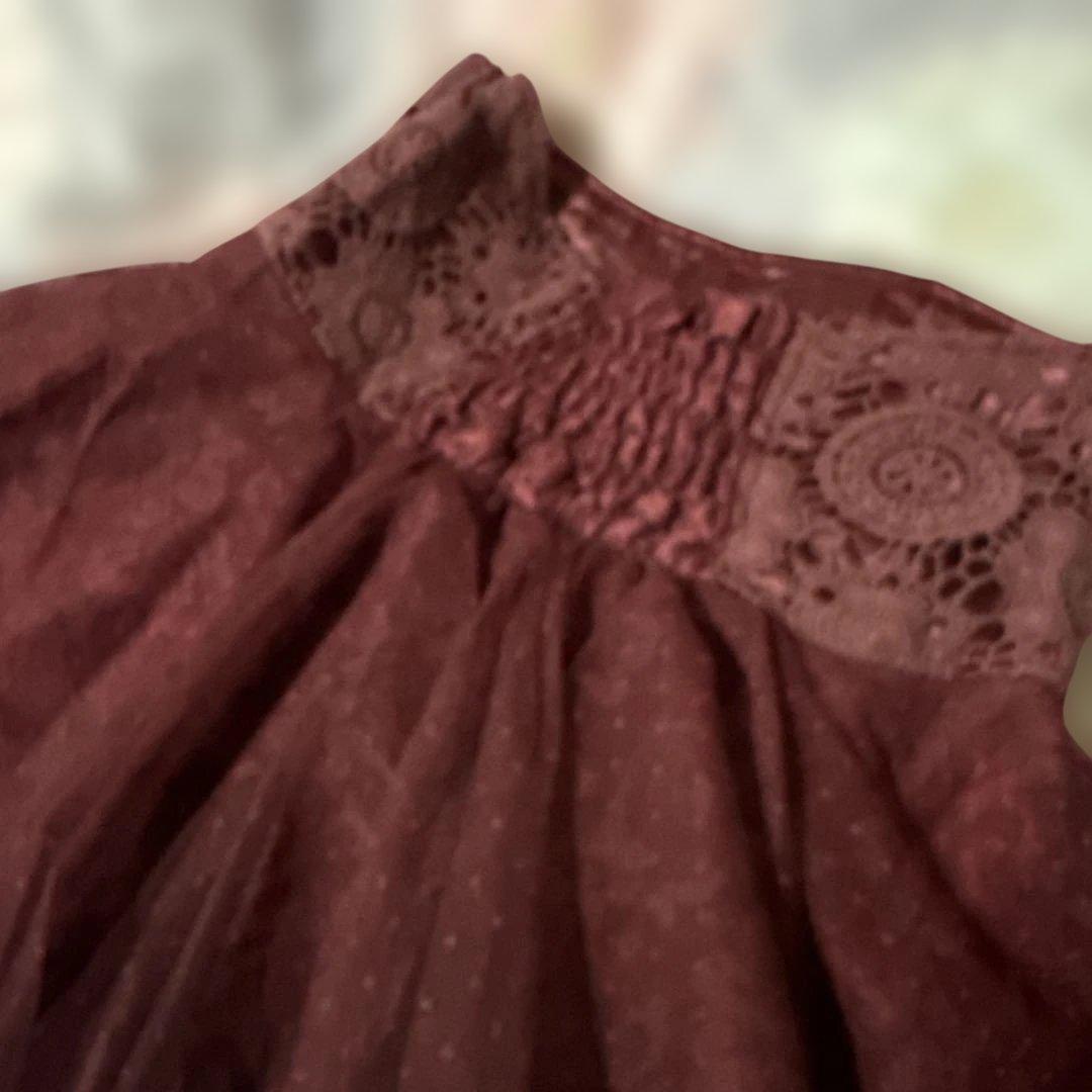 リズリサ　スカパン チュール＆レース＆フリル　ティアード　未使用タグ付き