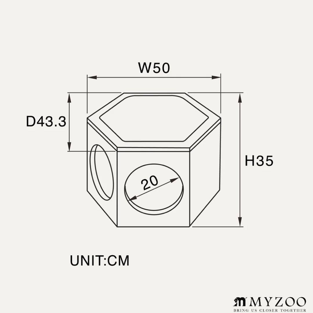 myzoo 六角ハウスチェアセット マイズー　キャットウォーク　ローテーブル　猫