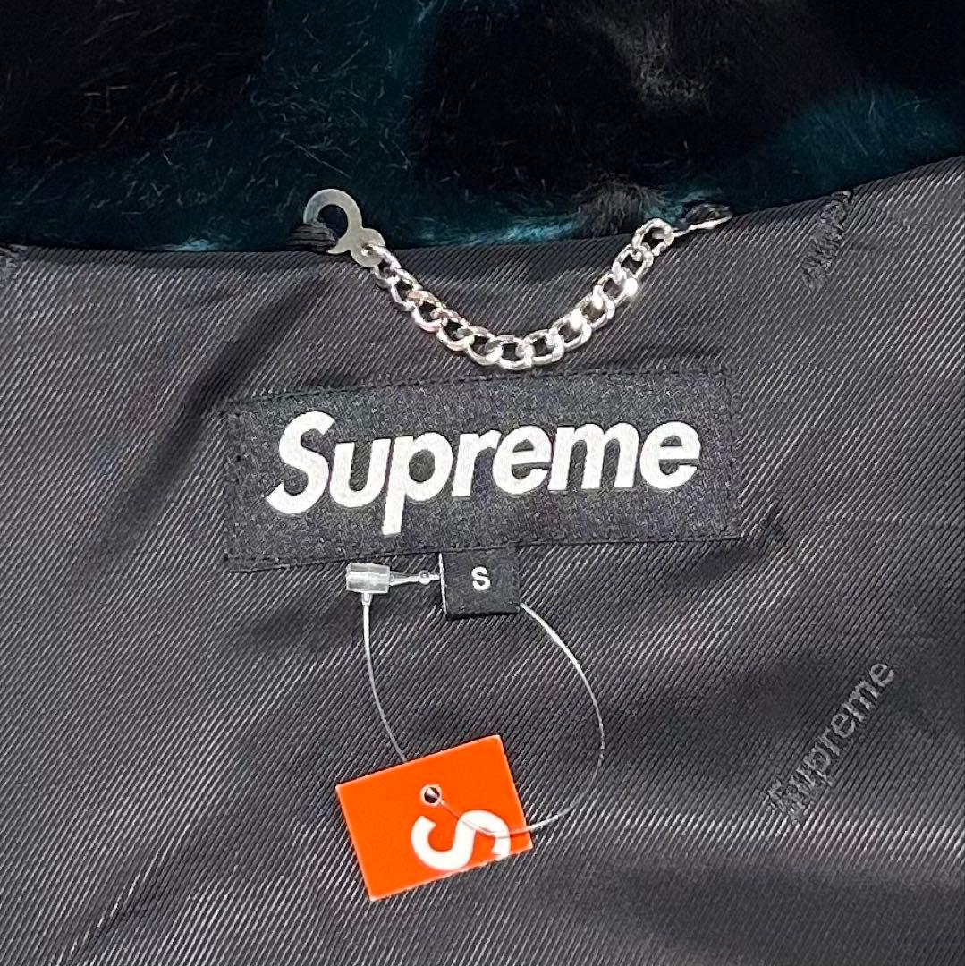 【新品未使用】タグ付き シュプリーム フェイクファー ボンバー ジャケット S