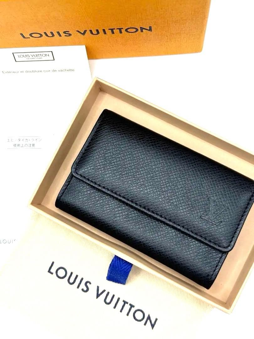 新品未使用　ルイヴィトン　タイガ　ミュルティクレ　6連　レザー　キーケース　黒