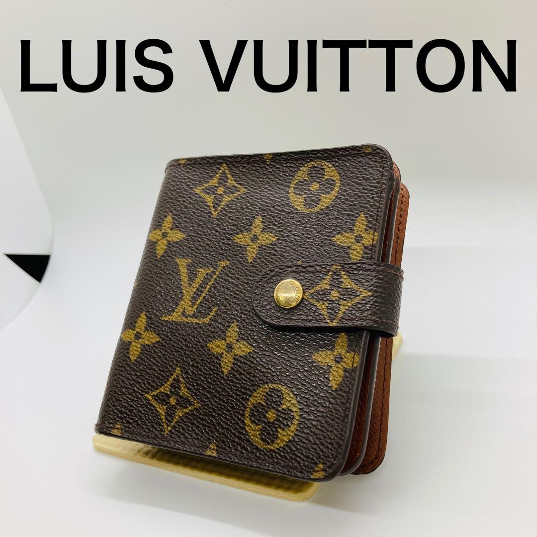 ルイヴィトン コンパクトジップモノグラム 財布 折財布 A846