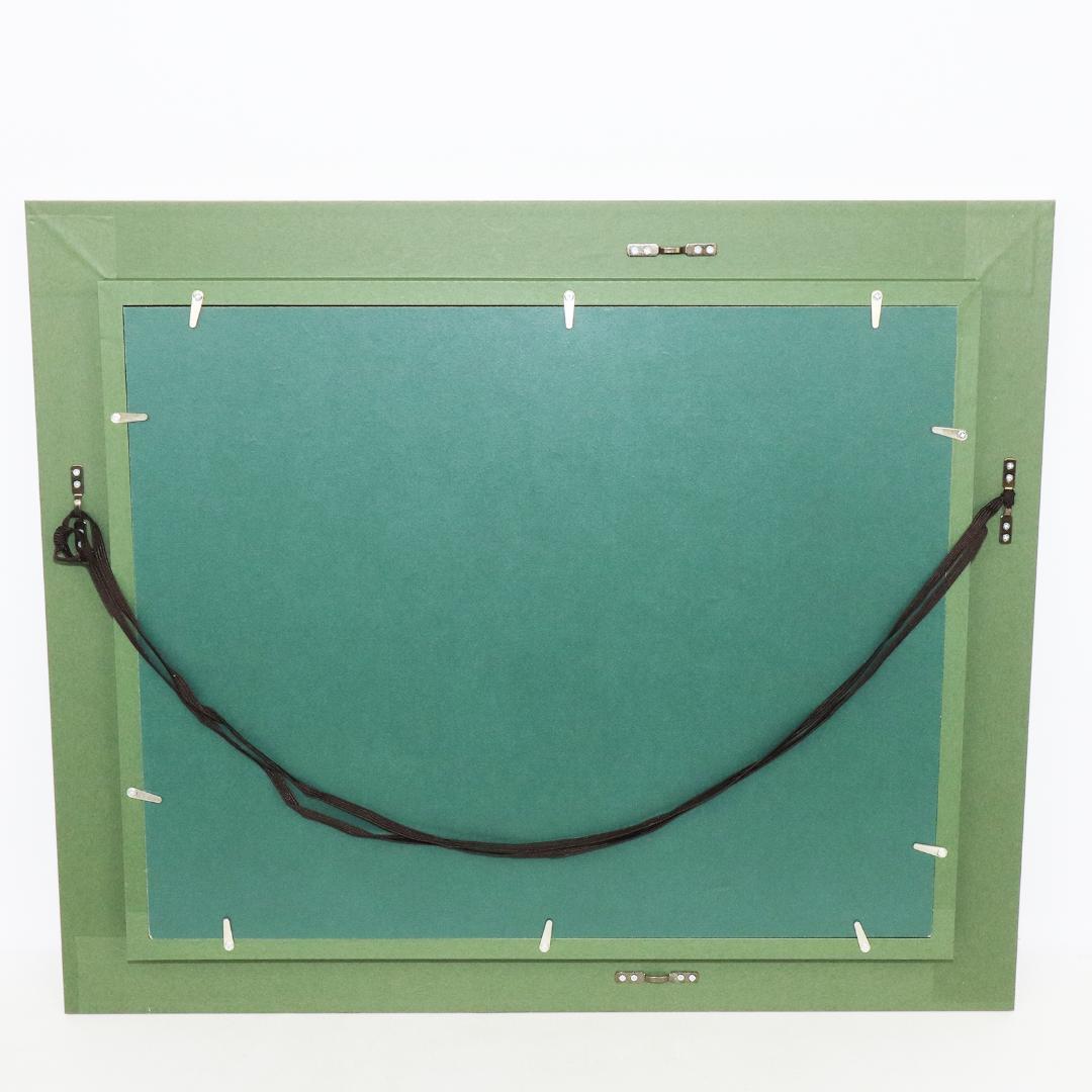 真作保証 流月真一 油彩 風景画「高千穂峡の清流」画寸約32cm×41cm F6