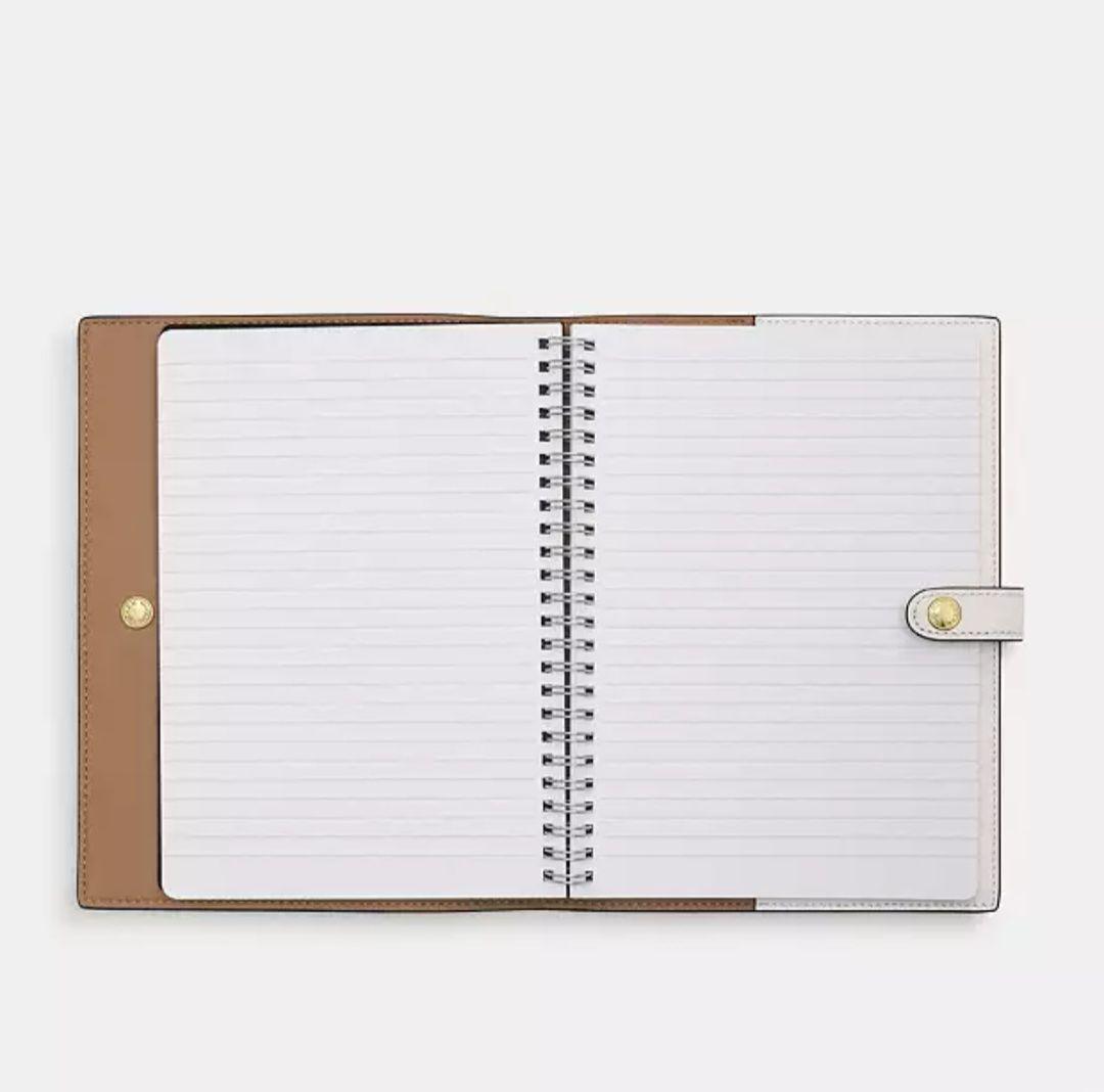 COACH☆コーチ新品未開封☆シグネチャーノートカバー☆リングノート付き