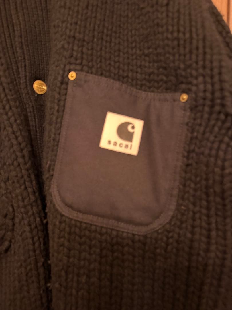 サカイ　✖️ Carhartt フリースジャケット 黒