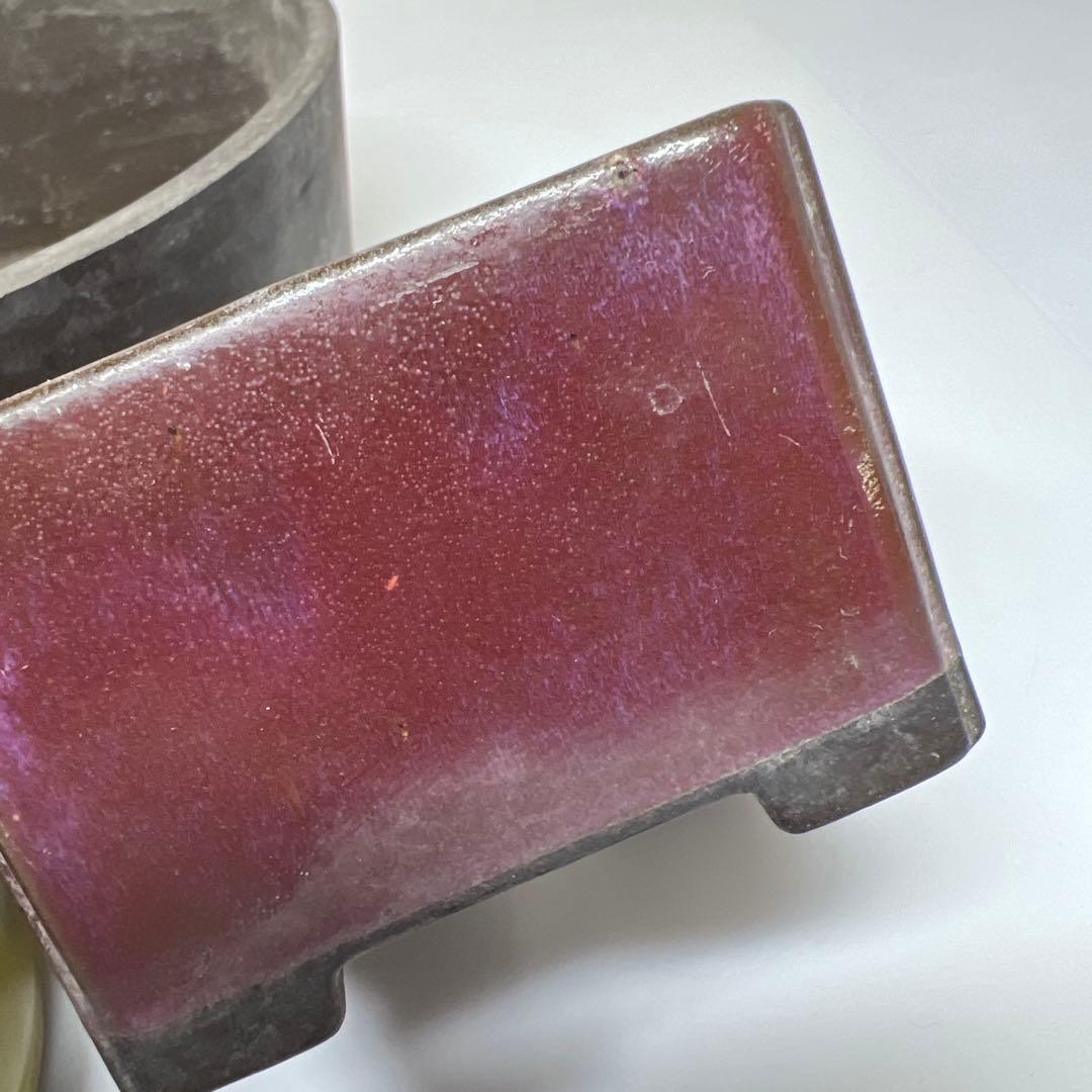 中国美術　在銘植木鉢　幅約7.5~18㎝　東Y7-1104⑤タトヒサ