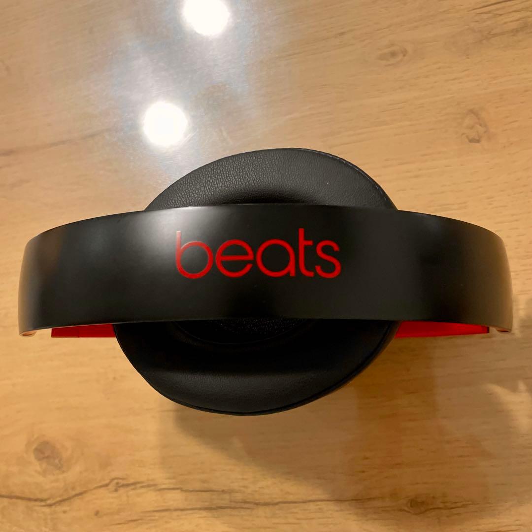 美品！ Beats Studio 3ワイヤレス ヘッドホン ブラックレッド2