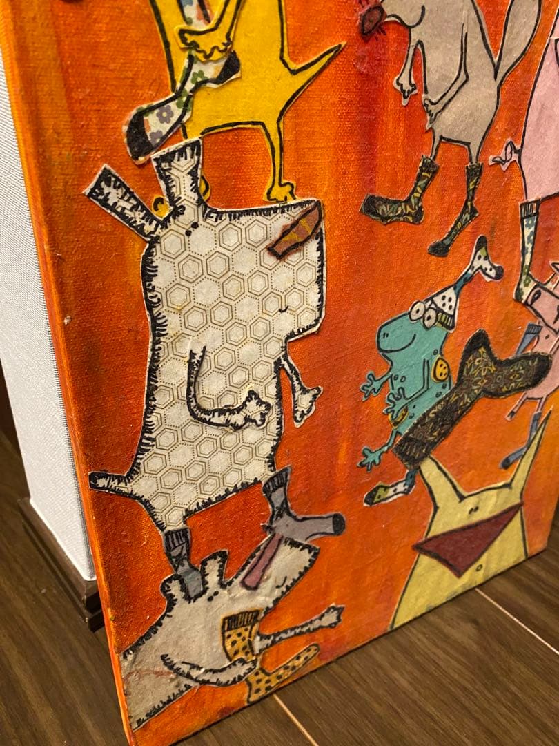 NY ニューヨーク　アーティスト作品　アルベロベロ風　切り絵