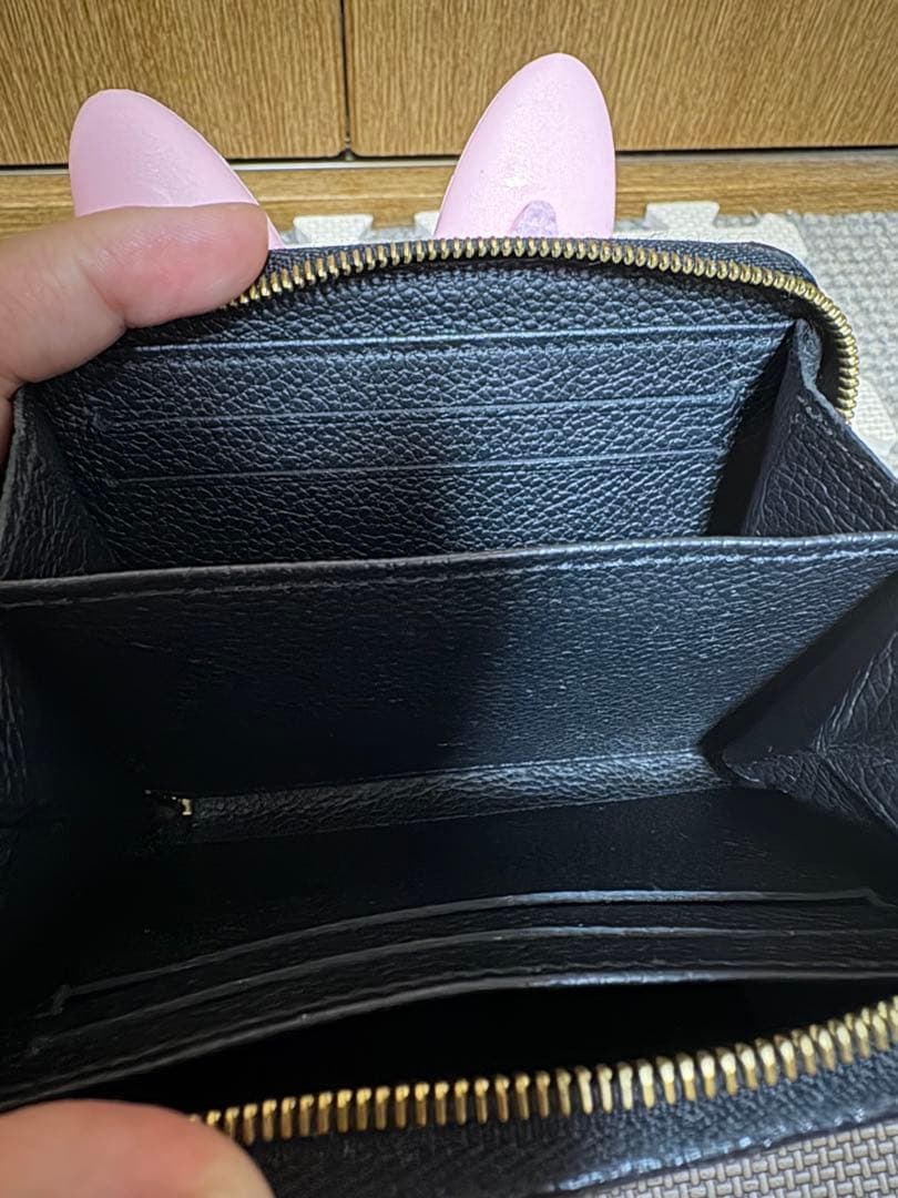 ルイヴィトン　ジッピーパース　アンプラント　ブラック　小銭入れ