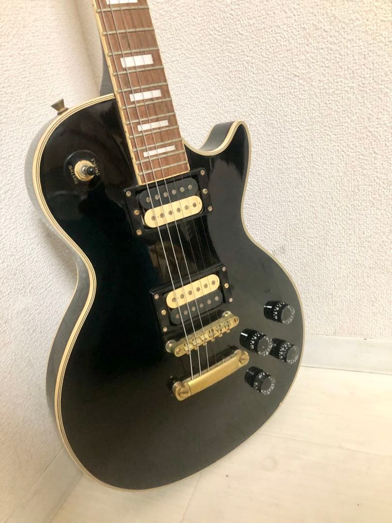 PhotoGenic LPカスタムタイプ　エレキギター　ブラック