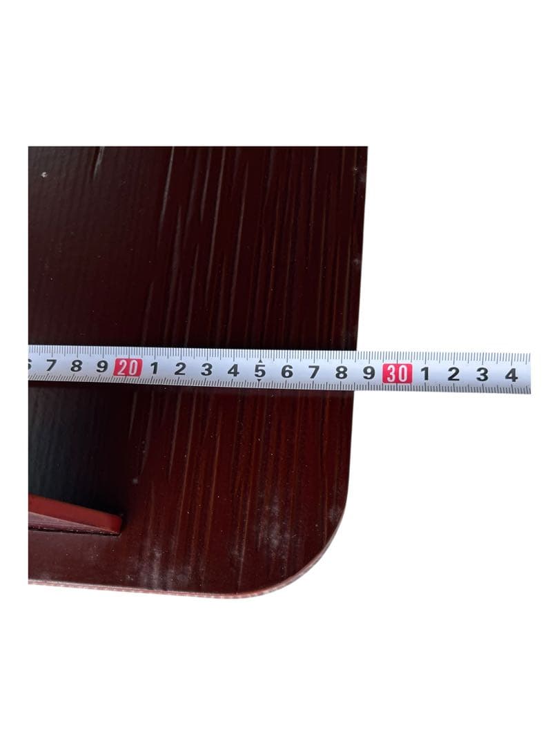 四方棚 茶道具 桐箱付 塗師作 蒔絵風 飾り棚 39cm