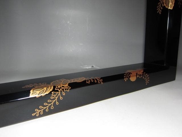 光琳堂越山 真塗炉縁 表千家宗匠 永田宗伴花押　　　　　e92