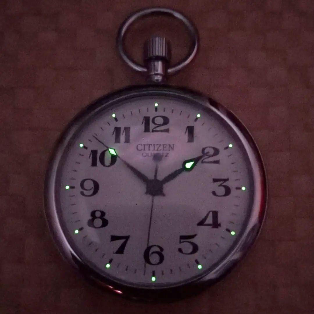 鉄道時計 シチズン鉄道懐中時計(クォーツ) JR西日本(美品)