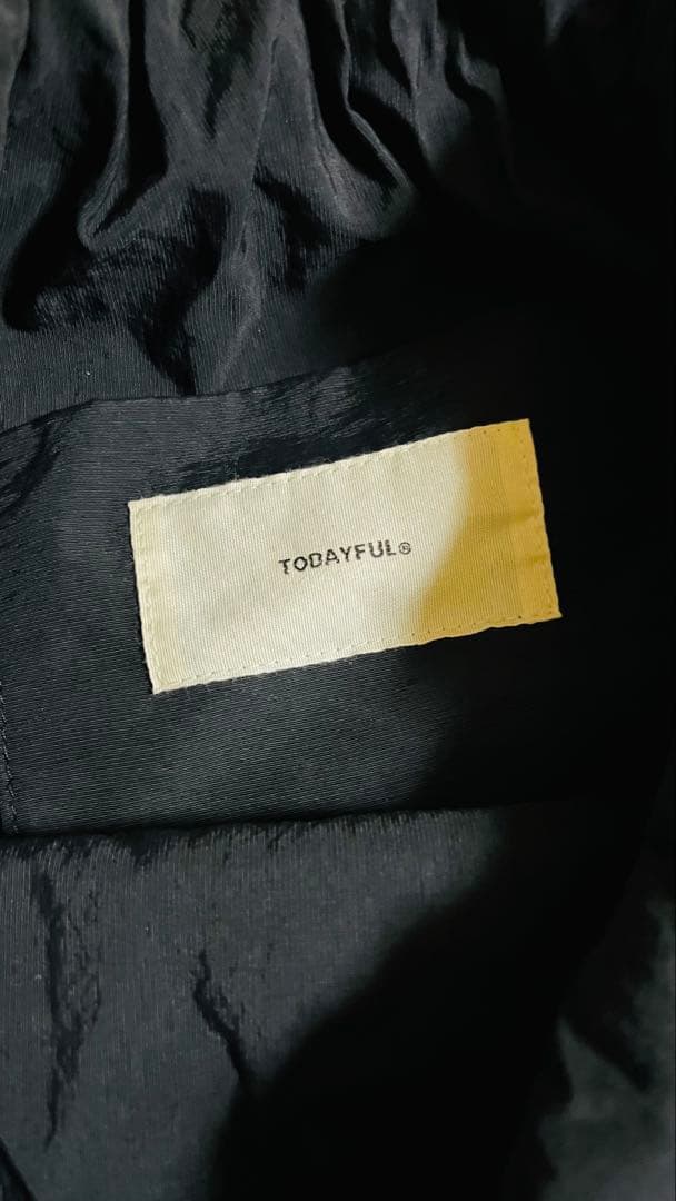 ⭐️a♡⭐️Todayful ⭐︎Nylon 黒の巾着型ショルダーバッグ